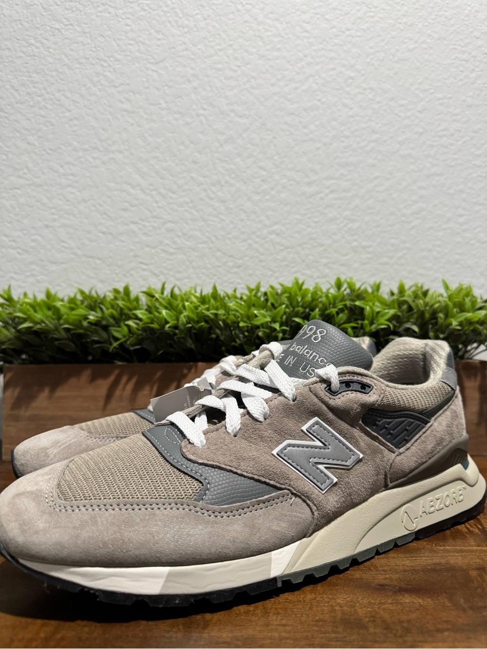 New Balance 998 Made In USA Gray Suede Casual Sneakers U998GR Men’s Size 13 D - Picture 5 of 10